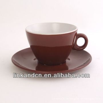 KC-03002high Qualität exportiert coffe Tasse mit Untertasse, einfache Teetasse